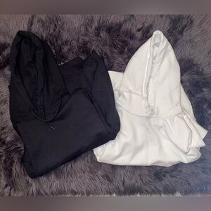 BUNDLE: Gildan White and Black Hoodies